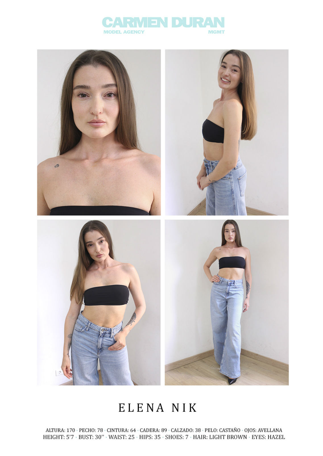 ELENA NIK. Carmen Duran Model Agency.