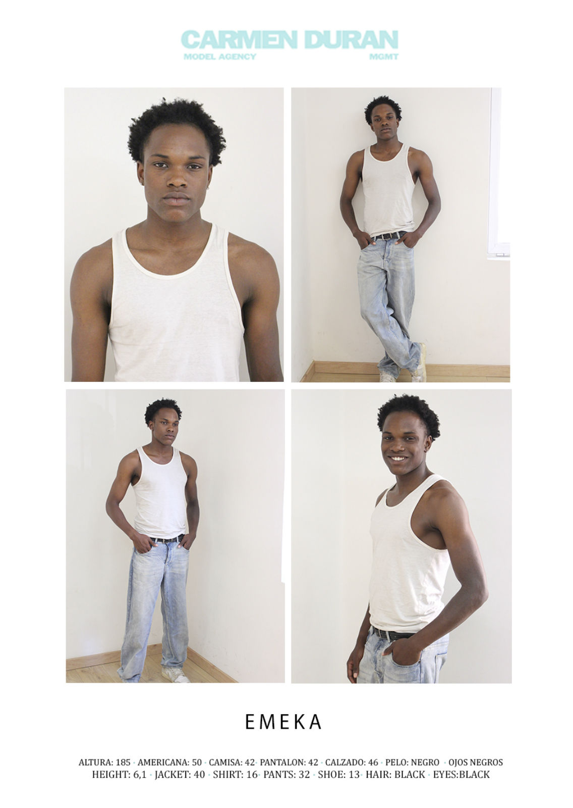 EMEKA. Carmen Duran Model Agency.