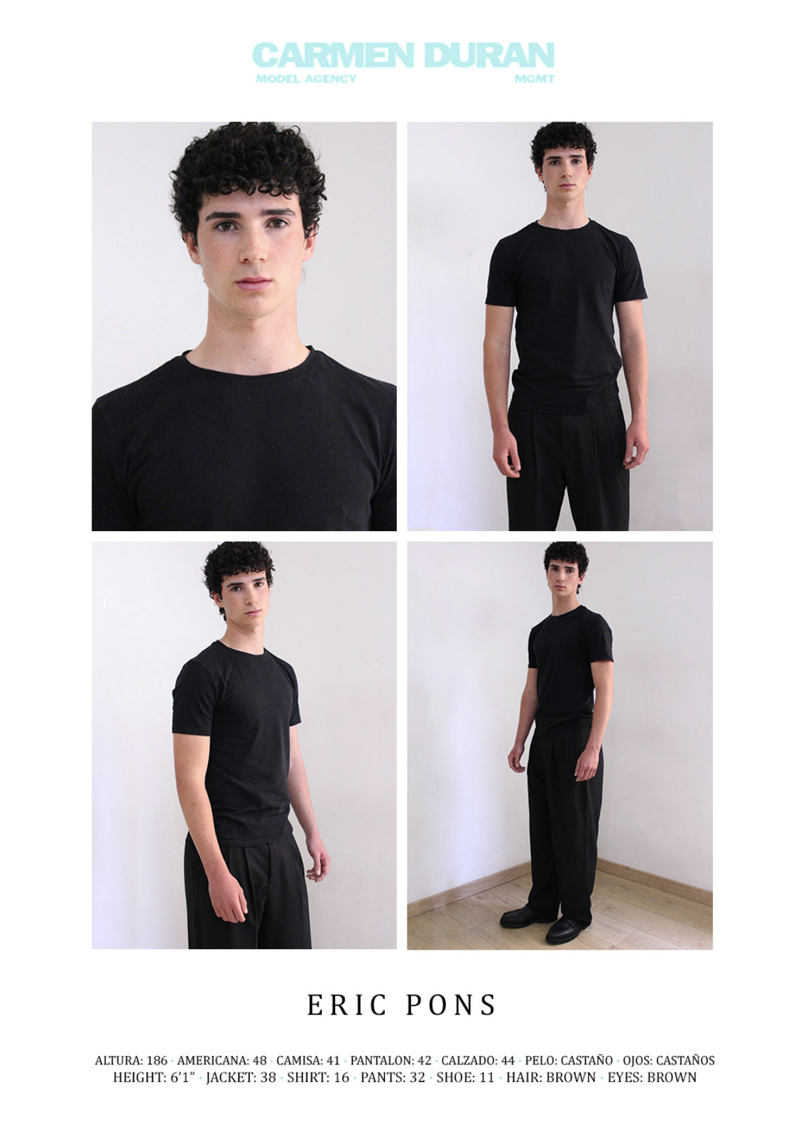 ERIC PONS. Carmen Duran Model Agency.