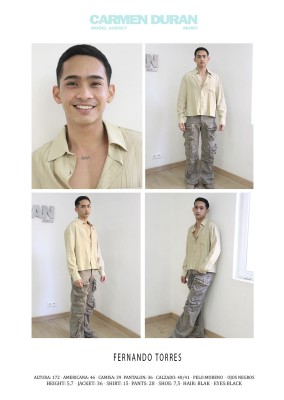 FERNANDO TORRES. Carmen Duran Model Agency.