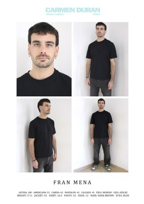 FRAN MENA. Carmen Duran Model Agency.