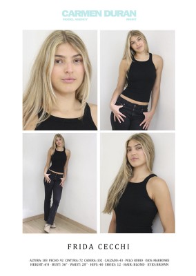 FRIDA CECCHI . Carmen Duran Model Agency.