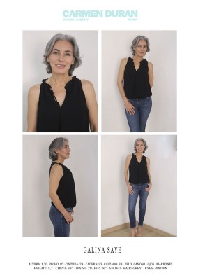 GALINA SAYE. Carmen Duran Model Agency.