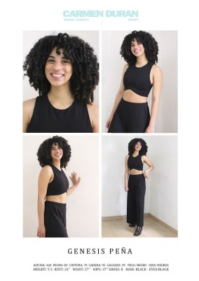 GENESIS PEÑA. Carmen Duran Model Agency.