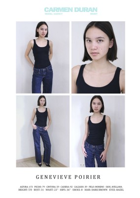 GENEVIEVE POIRIER. Carmen Duran Model Agency.