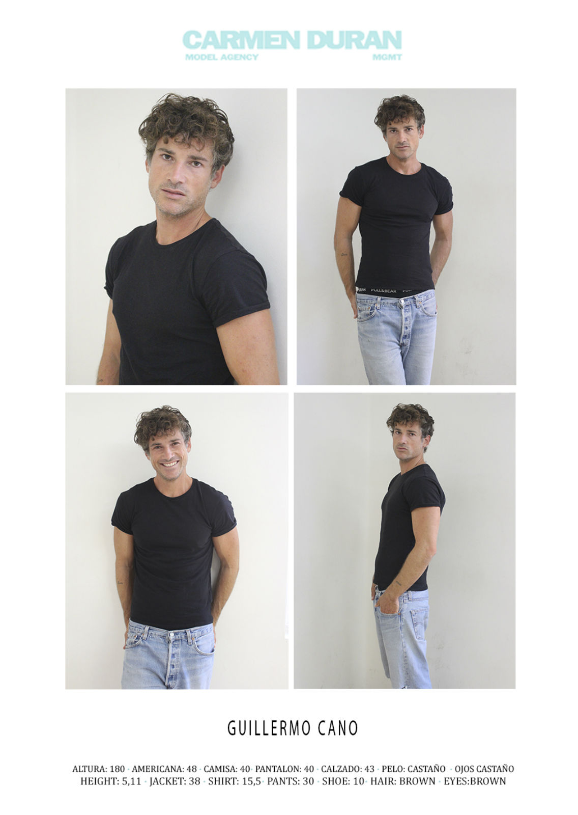 GUILLEM CANO . Carmen Duran Model Agency.