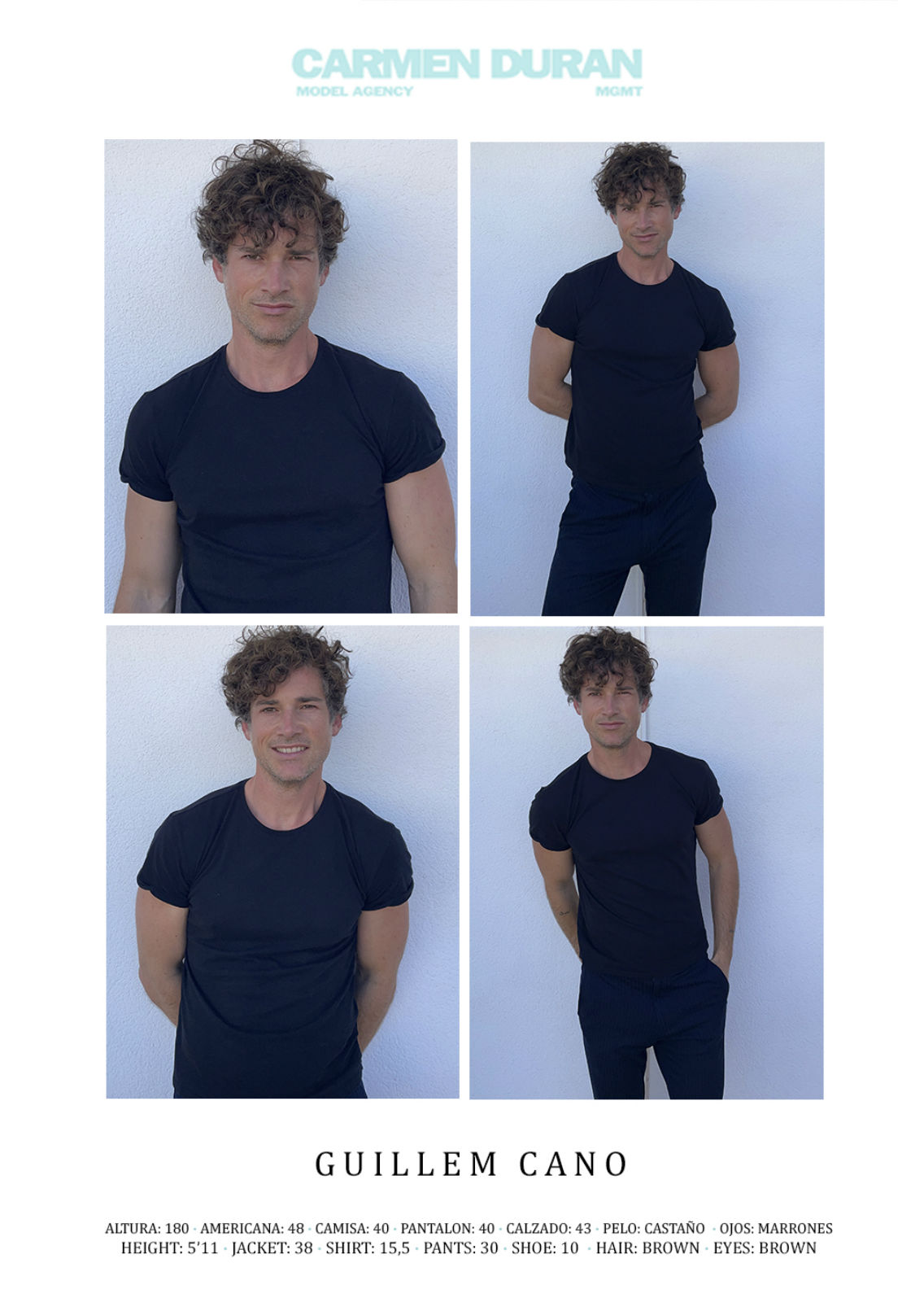 GUILLEM CANO . Carmen Duran Model Agency.