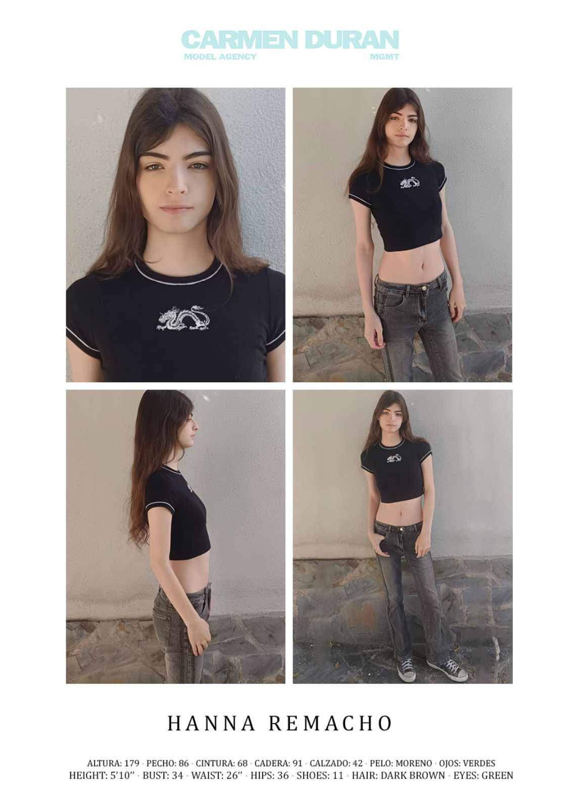 HANNA REMACHO. Carmen Duran Model Agency.