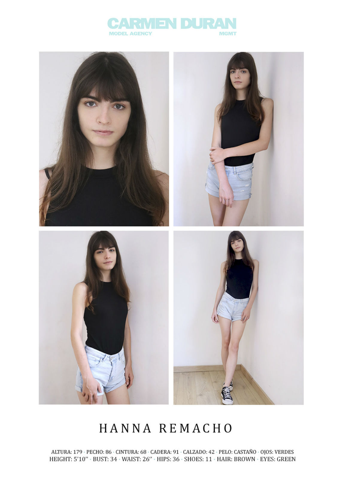 HANNA REMACHO. Carmen Duran Model Agency.