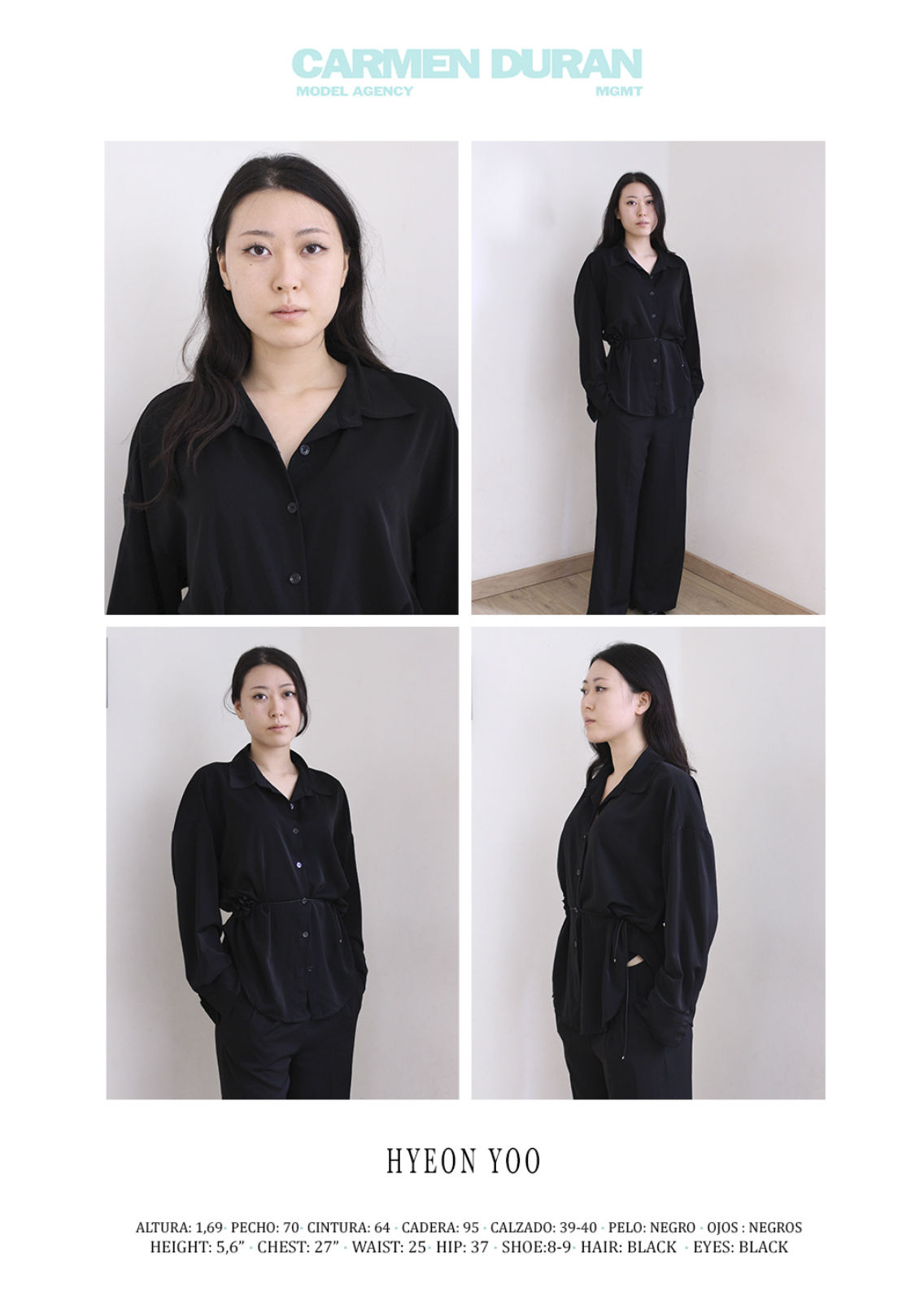 HYEON YOO. Carmen Duran Model Agency.