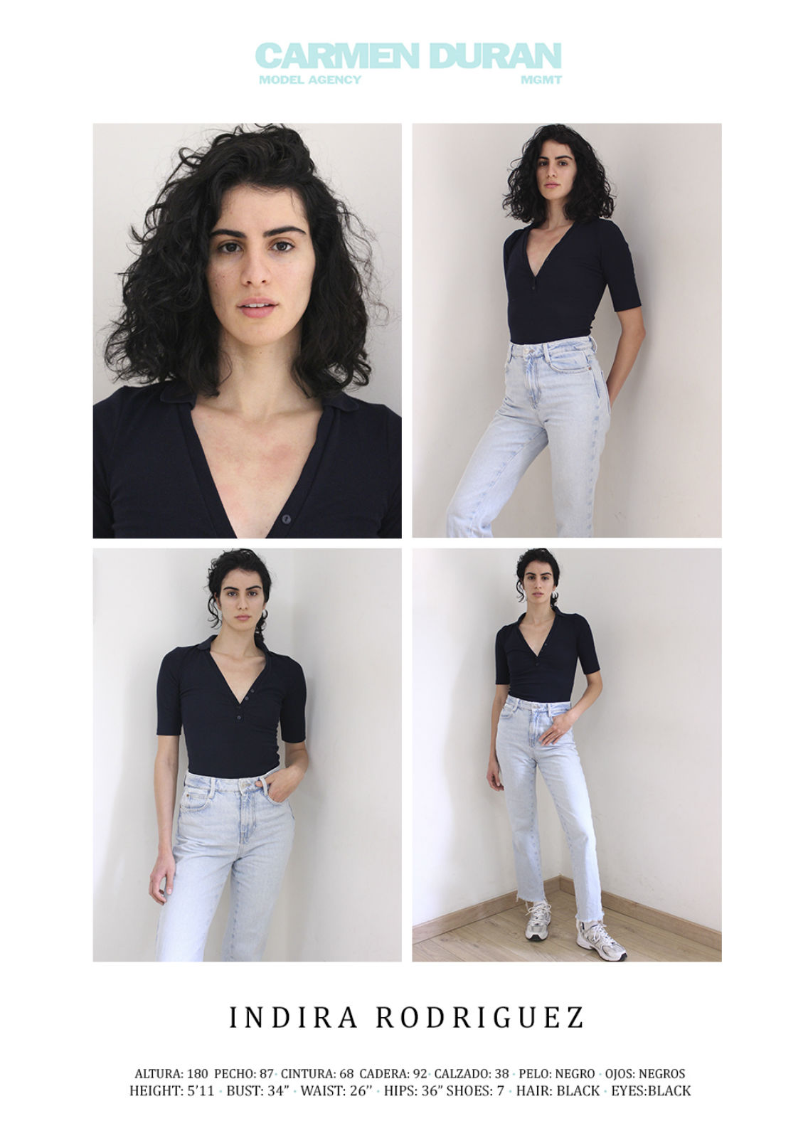 INDIRA RODRIGUEZ. Carmen Duran Model Agency.