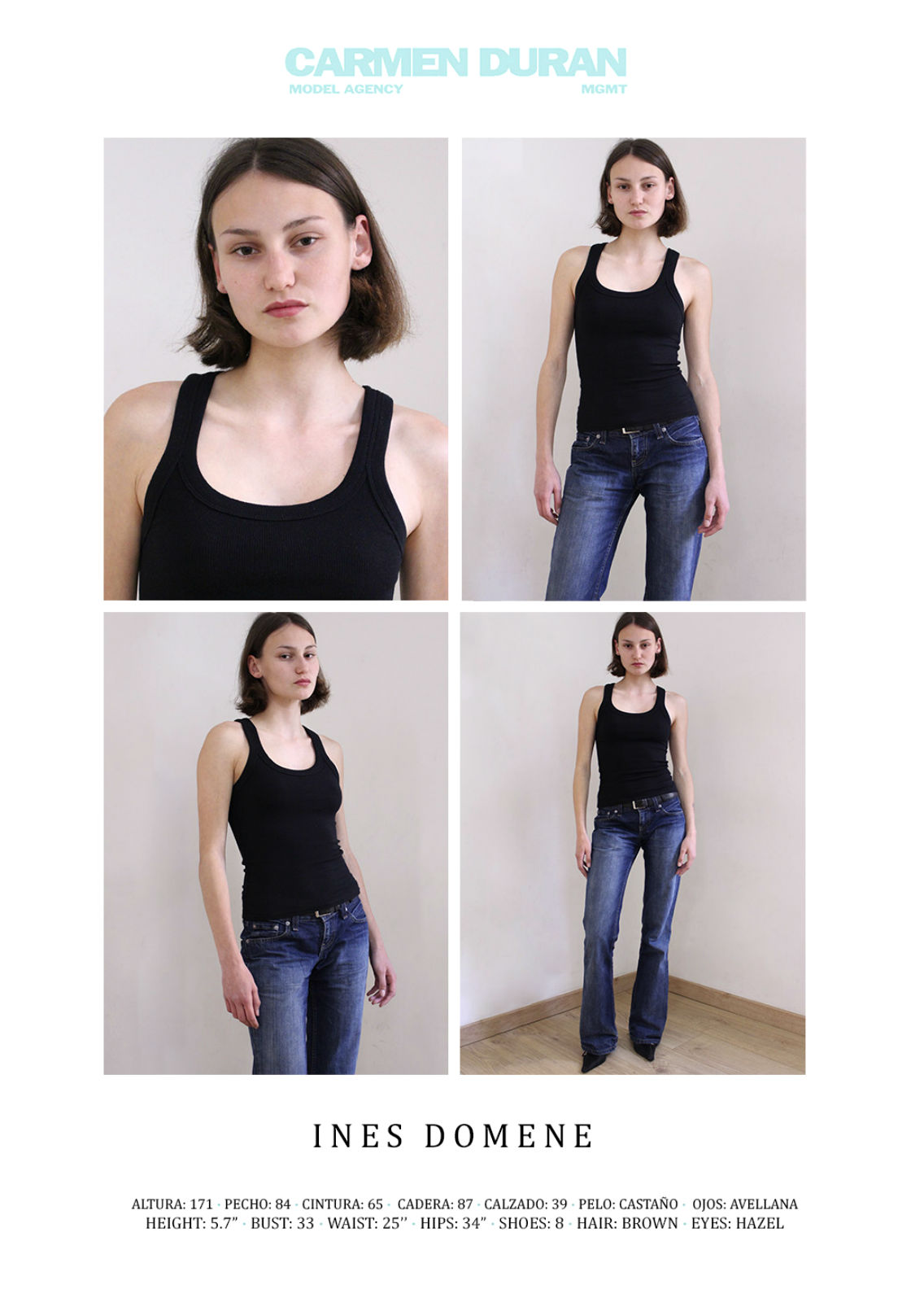 INES DOMENE. Carmen Duran Model Agency.