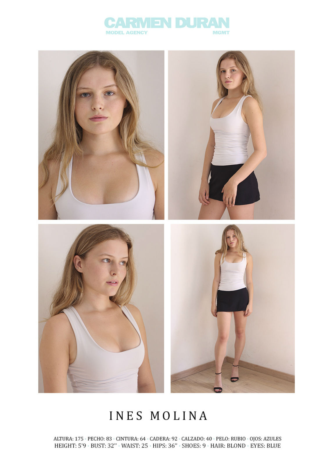 INES MOLINA. Carmen Duran Model Agency.