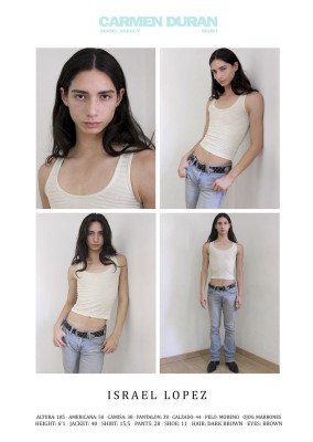 ISRAEL LOPEZ. Carmen Duran Model Agency.