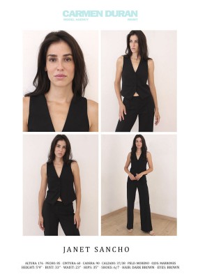 JANET SANCHO. Carmen Duran Model Agency.