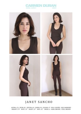 JANET SANCHO. Carmen Duran Model Agency.