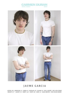 JAUME GARCIA. Carmen Duran Model Agency.