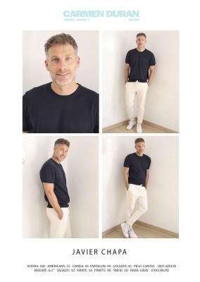 JAVIER CHAPA. Carmen Duran Model Agency.