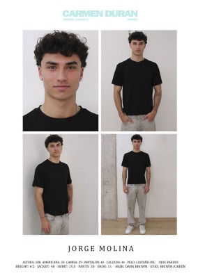 JORGE MOLINA. Carmen Duran Model Agency.