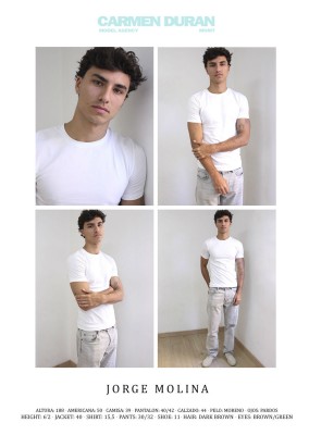 JORGE MOLINA. Carmen Duran Model Agency.