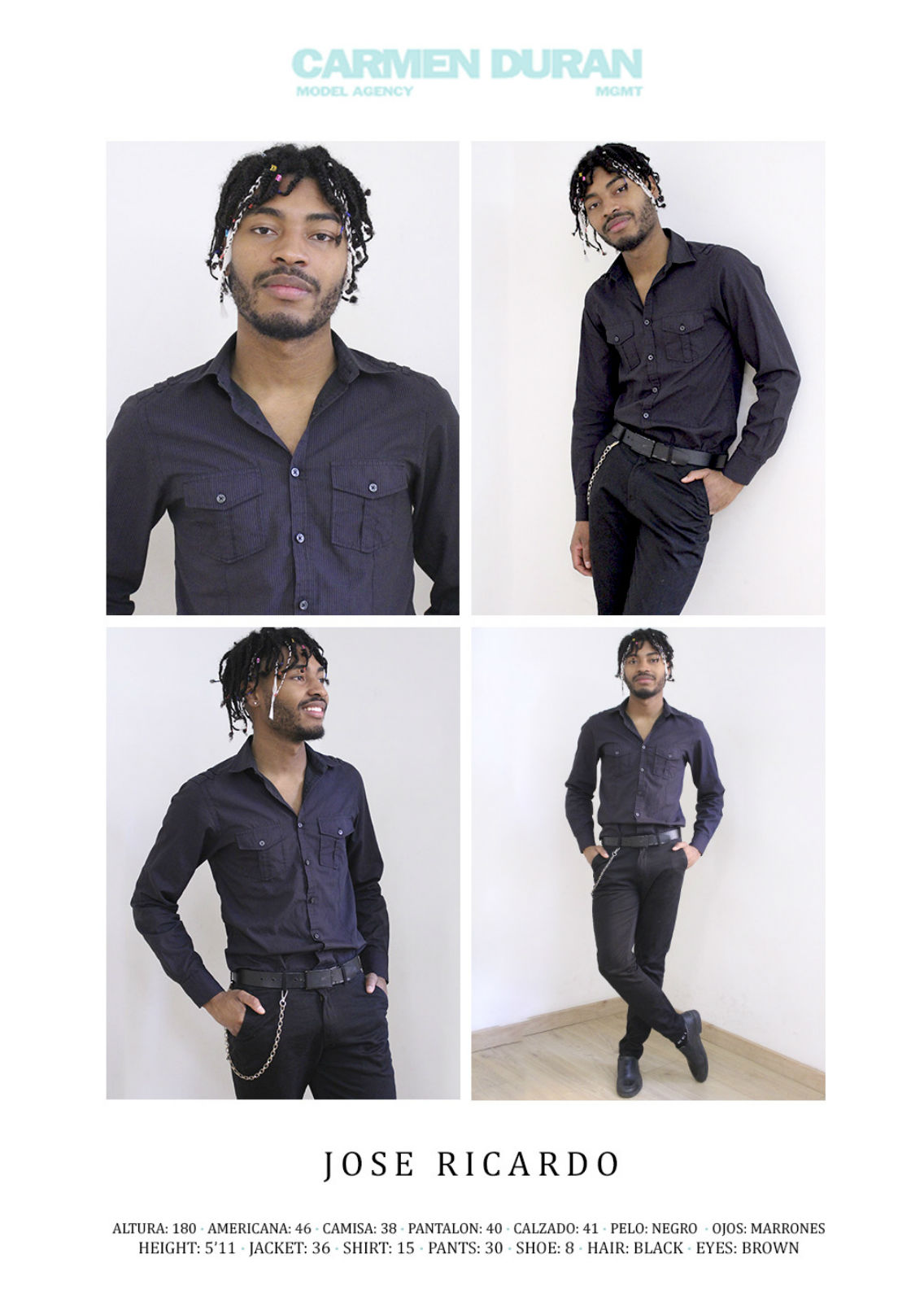 JOSE RICARDO. Carmen Duran Model Agency.
