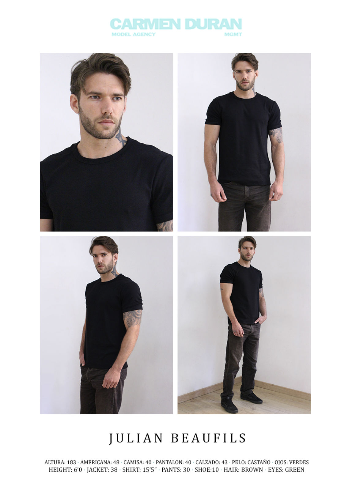 JULIAN BEAUFILS. Carmen Duran Model Agency.