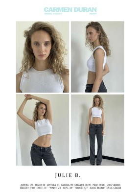 JULIE B.. Carmen Duran Model Agency.