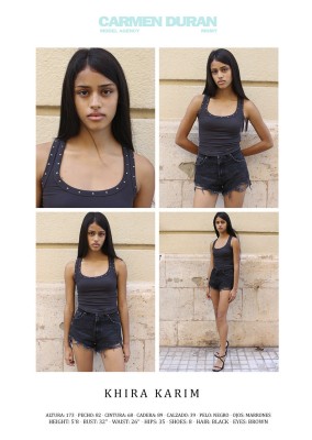 KHIRA KARIM. Carmen Duran Model Agency.
