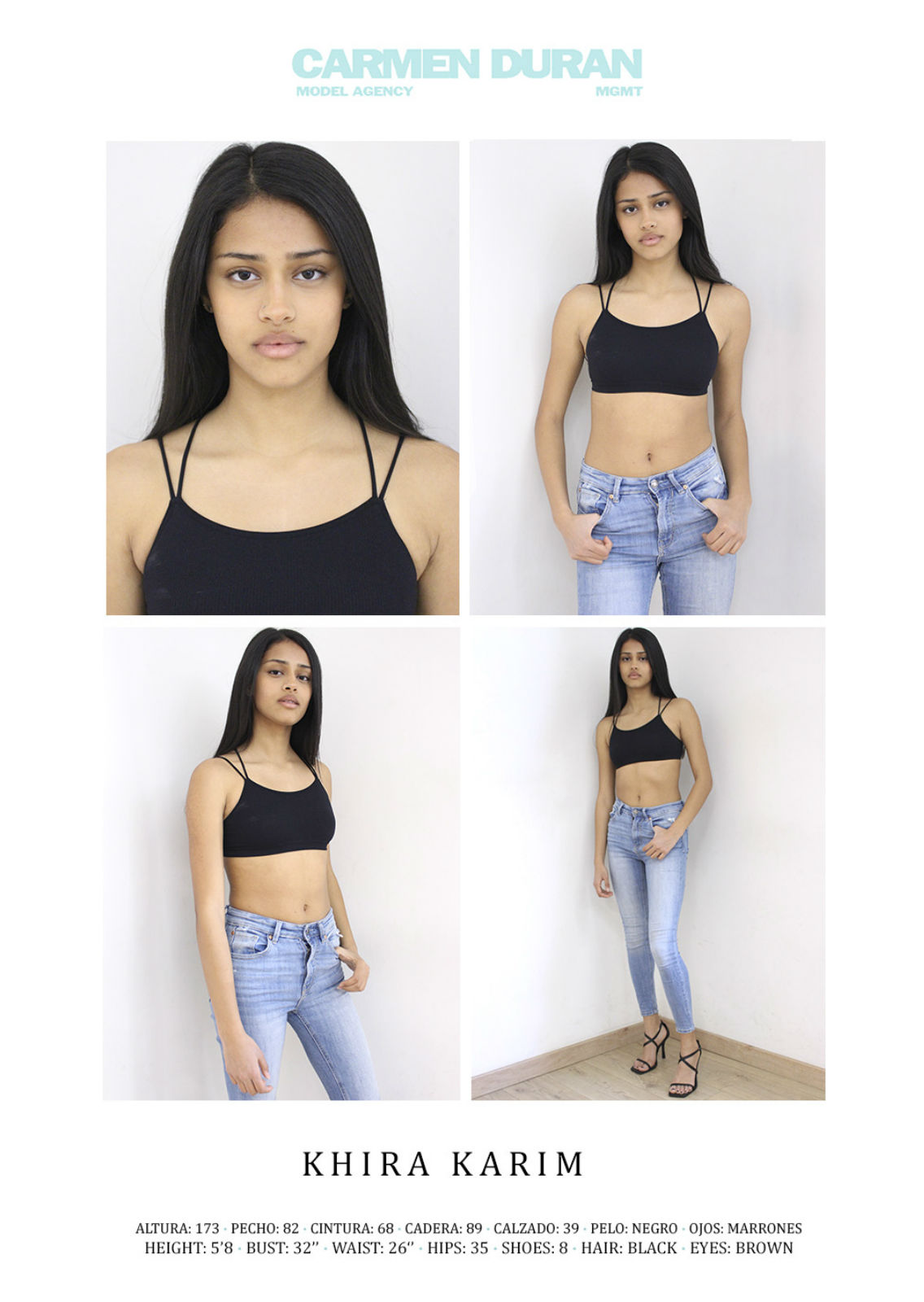 KHIRA KARIM. Carmen Duran Model Agency.