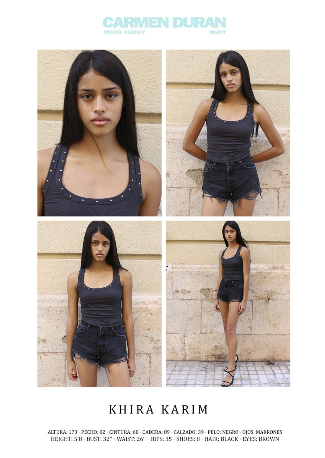 KHIRA KARIM. Carmen Duran Model Agency.
