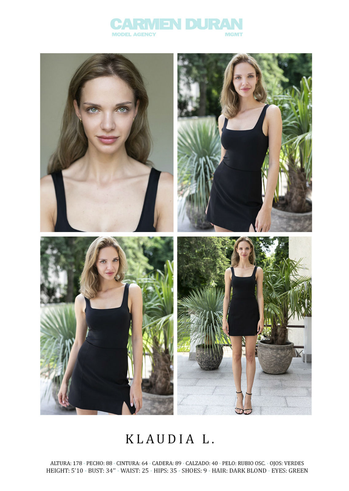 KLAUDIA LUCZAK. Carmen Duran Model Agency.