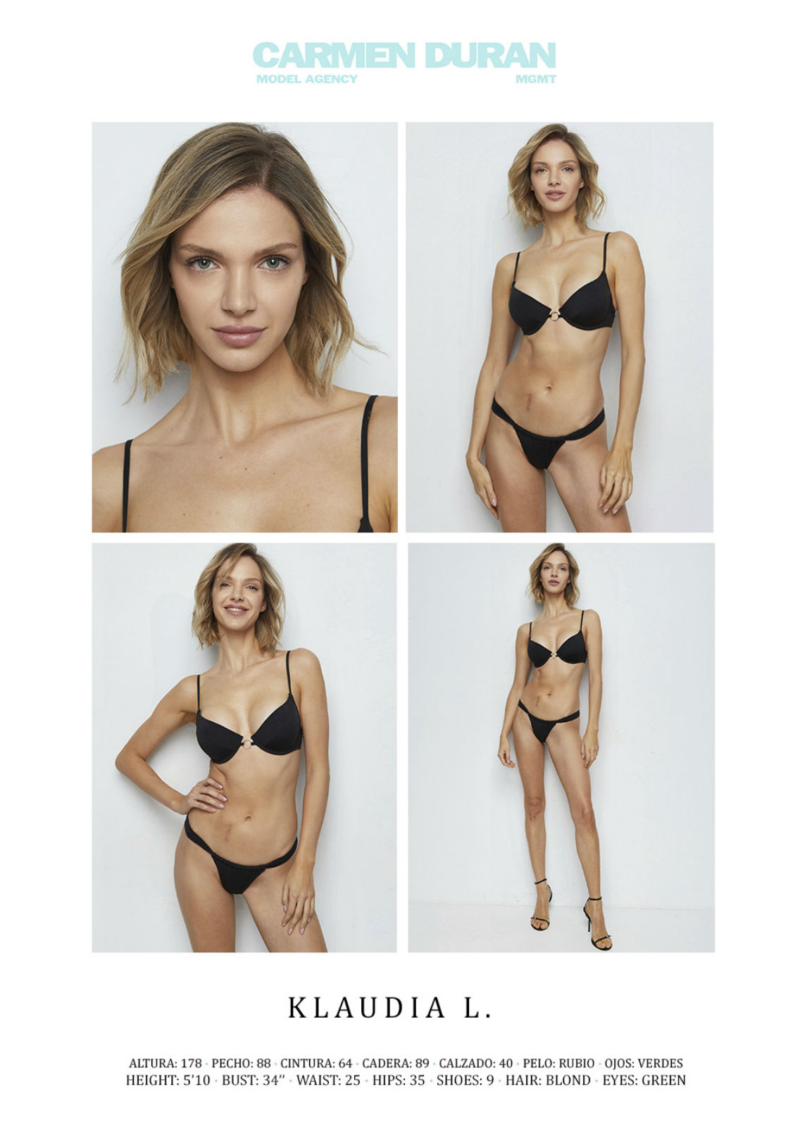 KLAUDIA LUCZAK. Carmen Duran Model Agency.