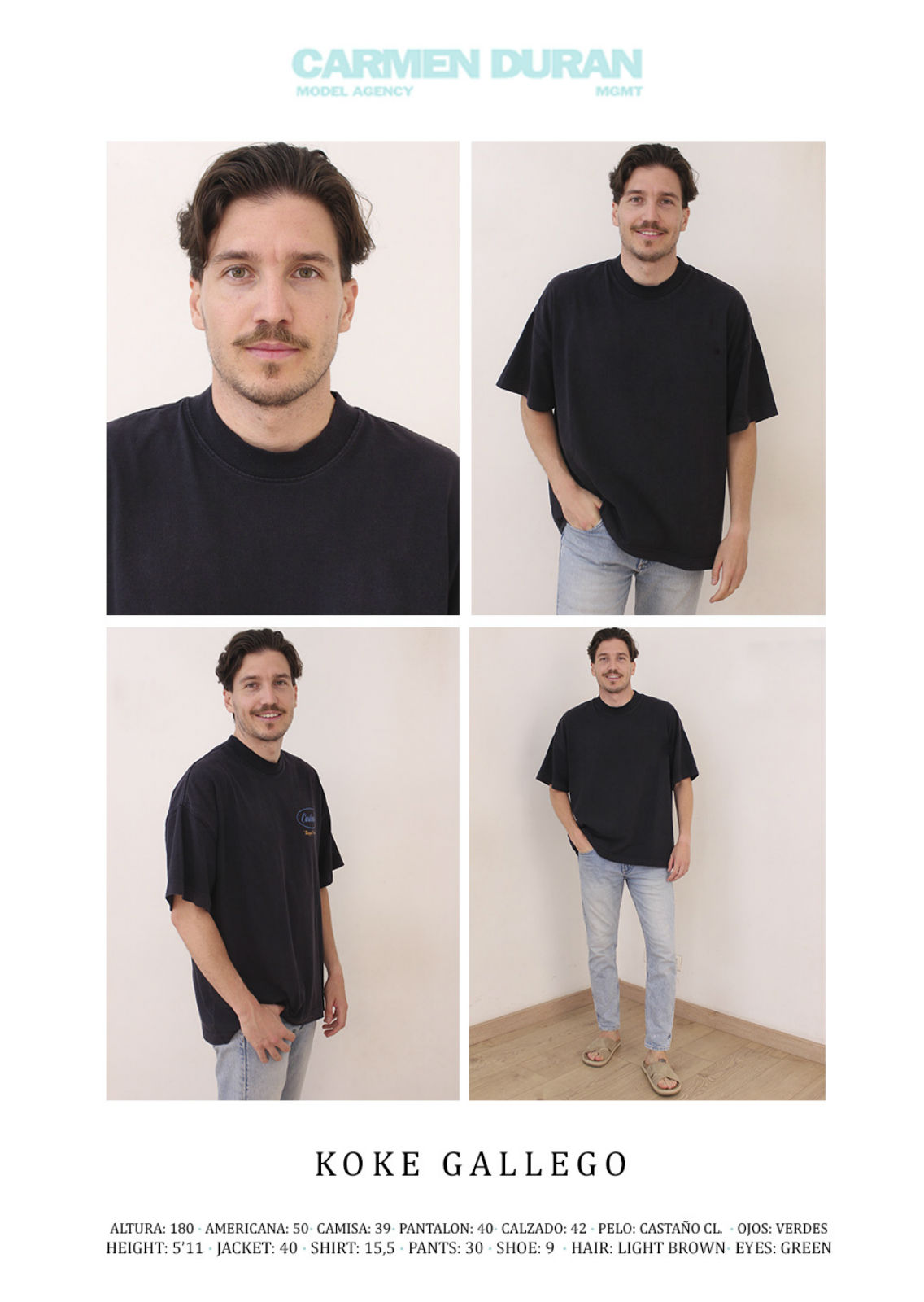 KOKE GALLEGO. Carmen Duran Model Agency.