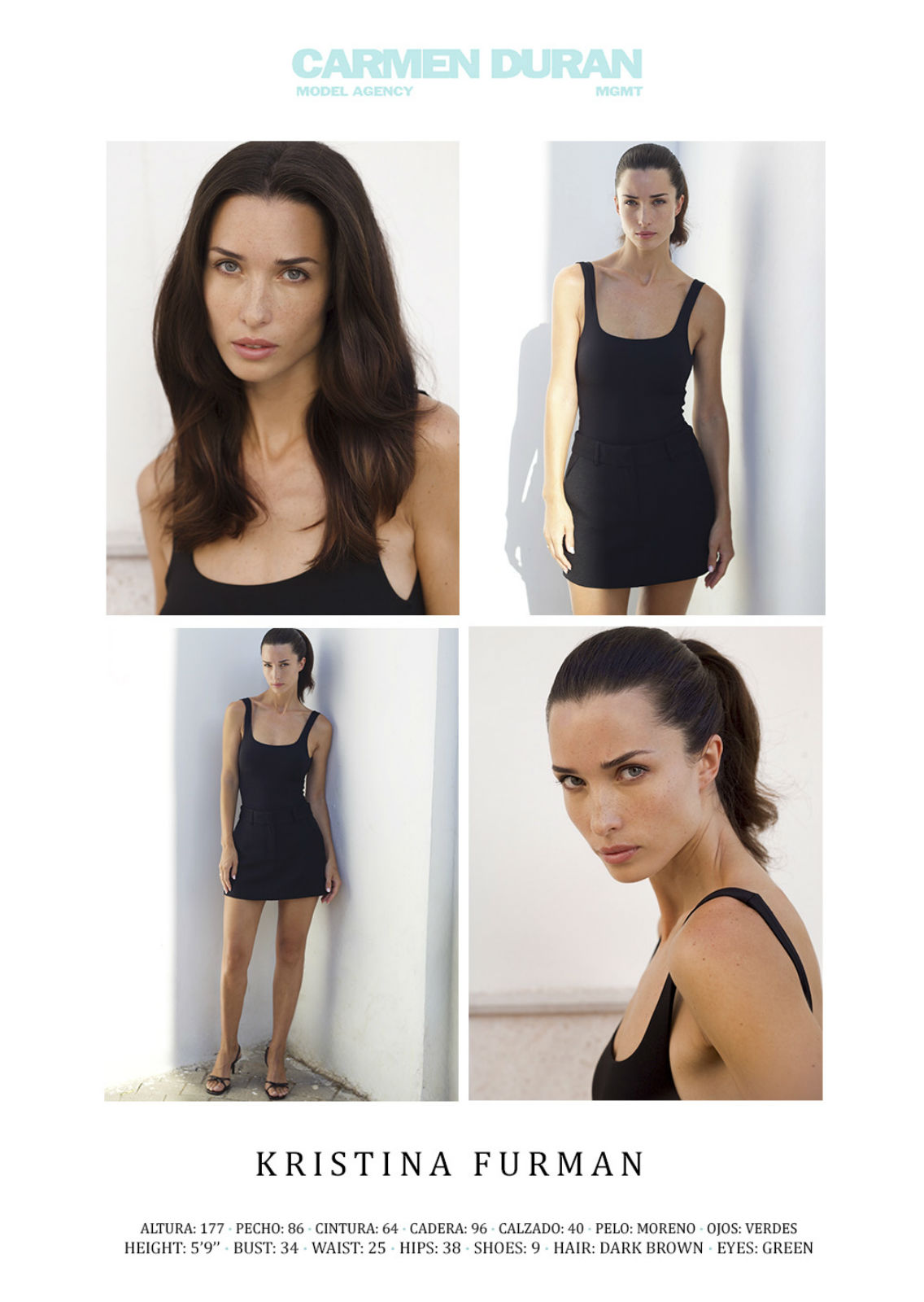 KRISTINA FURMAN. Carmen Duran Model Agency.