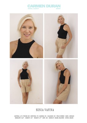 SENIA VAFINA. Carmen Duran Model Agency.