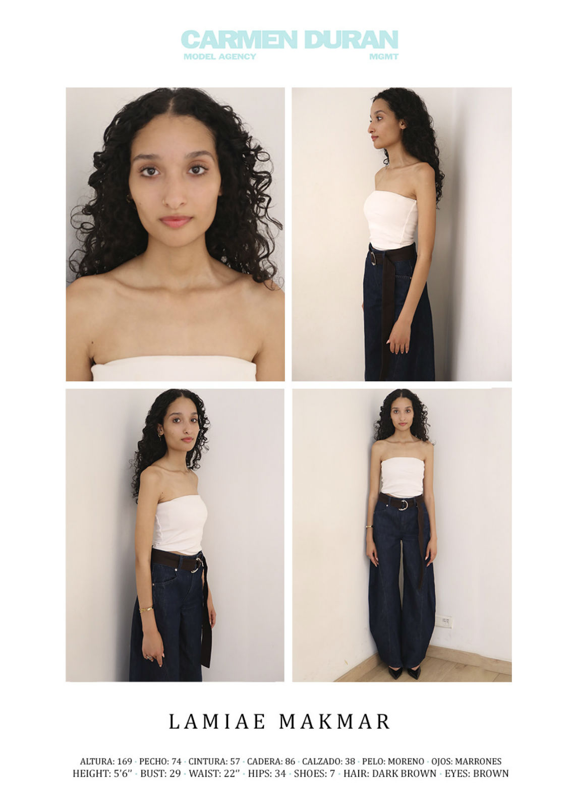 LAMIAE MAKMAR. Carmen Duran Model Agency.