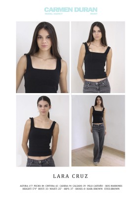 LARA CRUZ. Carmen Duran Model Agency.