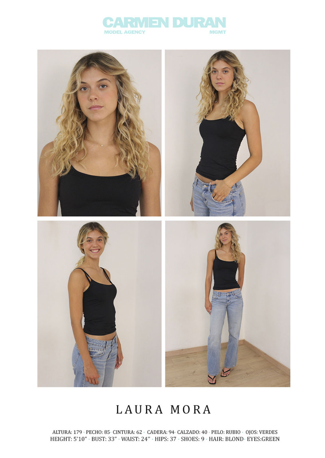 LAURA MORA. Carmen Duran Model Agency.