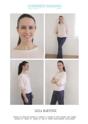 LEILA MARTINEZ. Carmen Duran Model Agency.