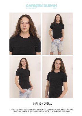 LORENZO QUERAL. Carmen Duran Model Agency.