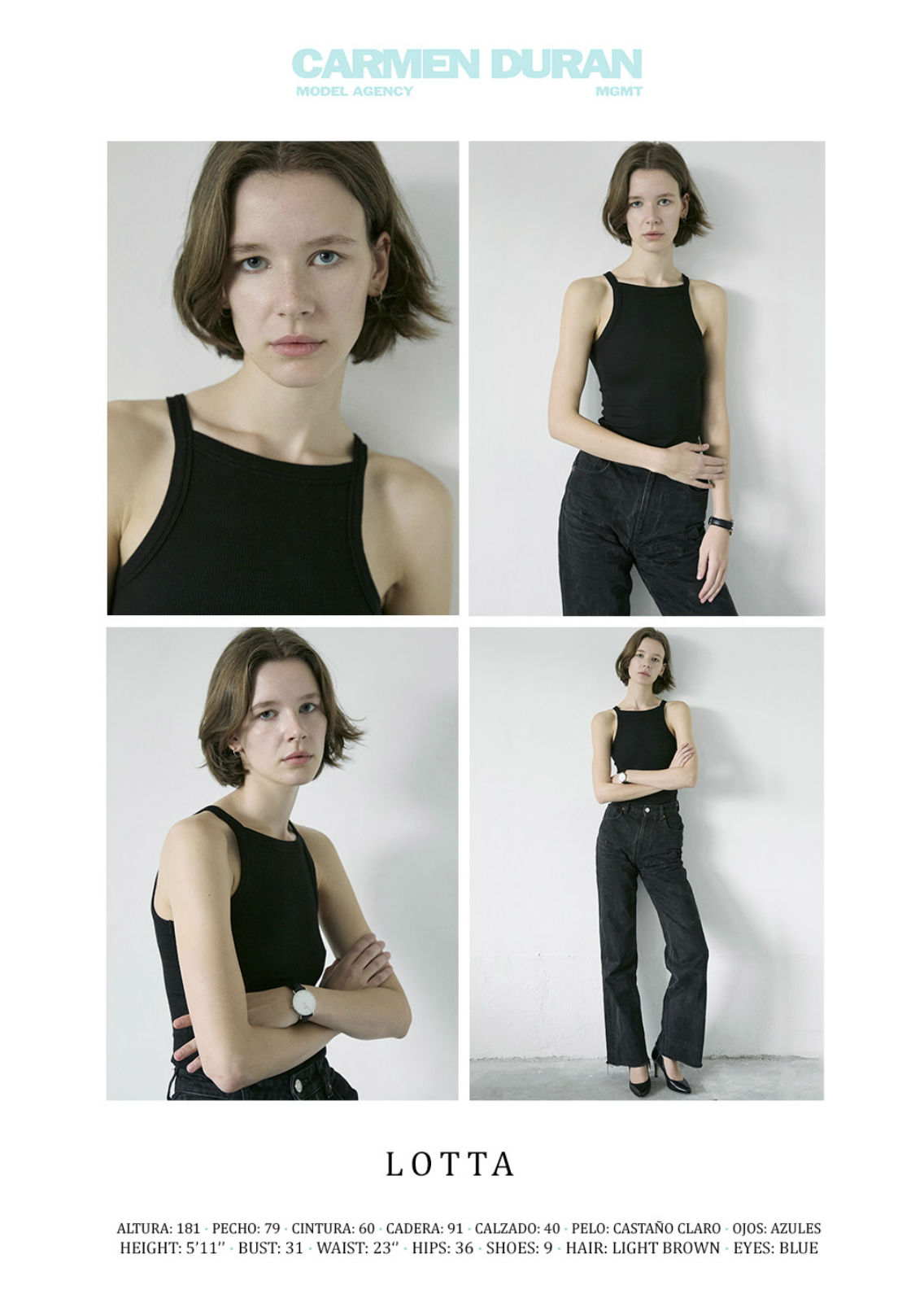 LOTTA. Carmen Duran Model Agency.