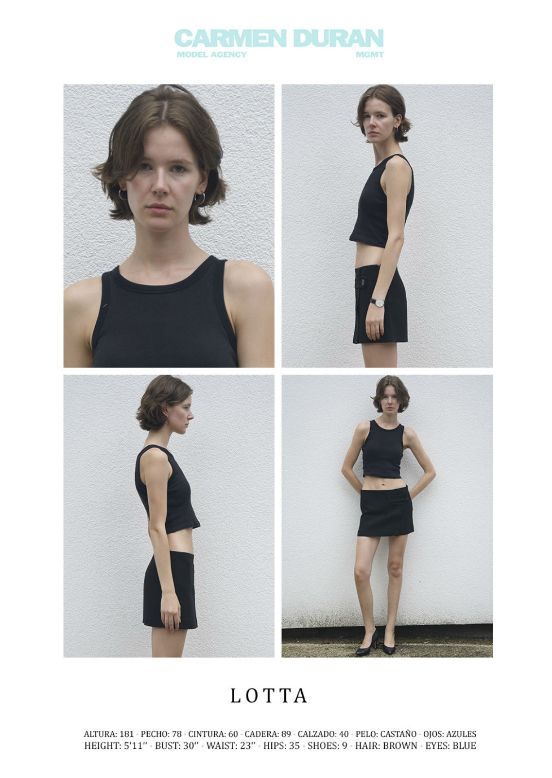 LOTTA. Carmen Duran Model Agency.