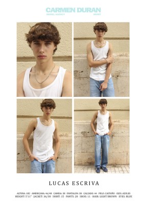 LUCAS ESCRIVA. Carmen Duran Model Agency.