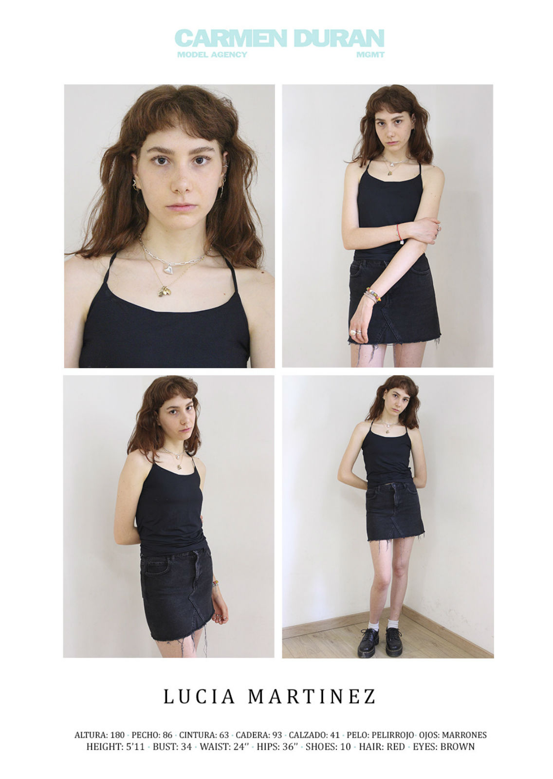 LUCIA MARTINEZ. Carmen Duran Model Agency.