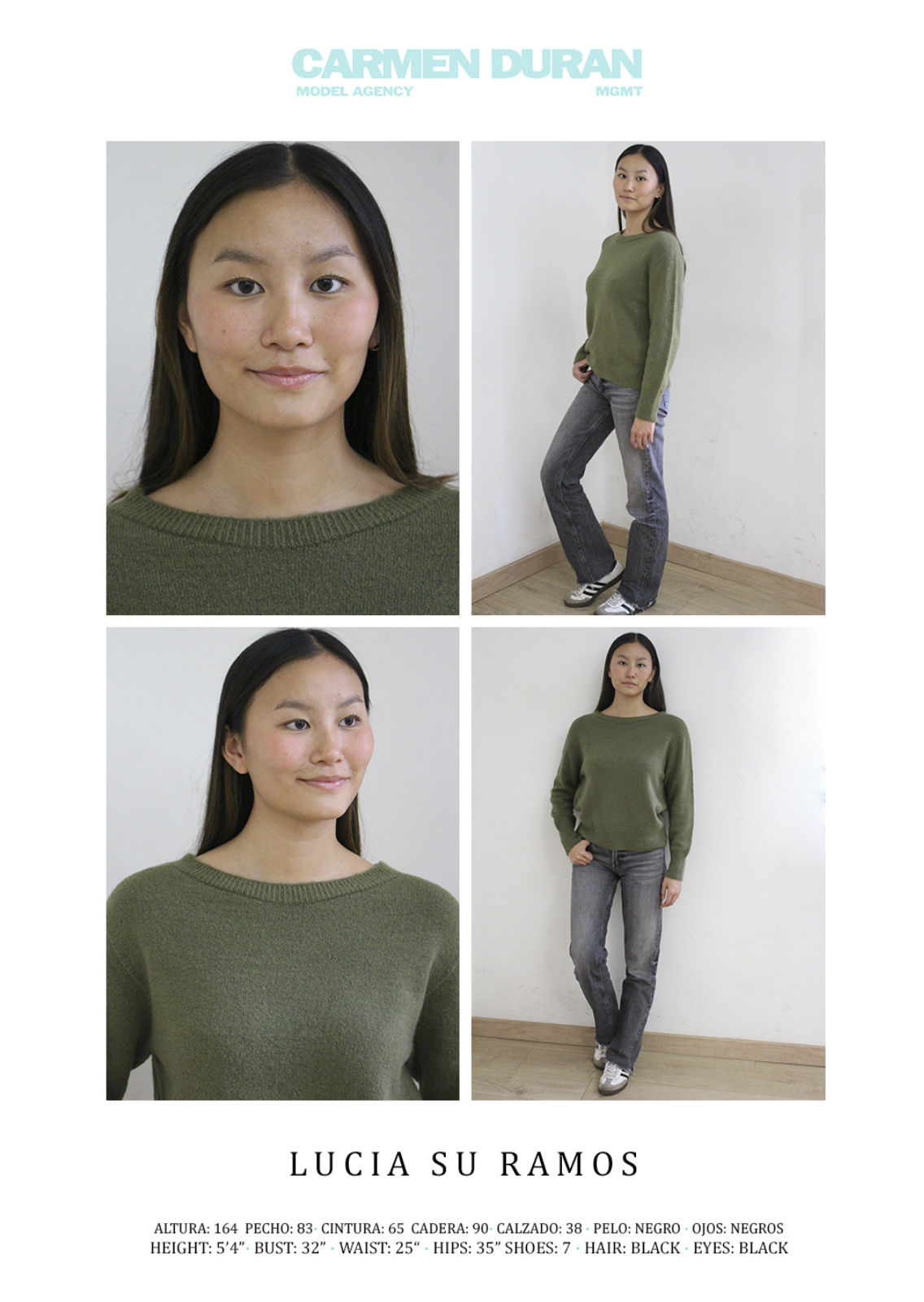 LUCIA SU RAMOS. Carmen Duran Model Agency.