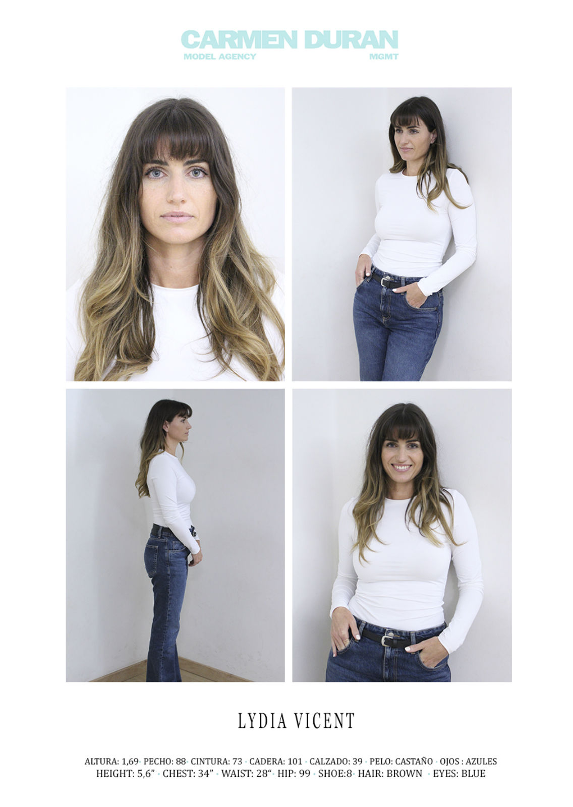 LYDIA VICENT. Carmen Duran Model Agency.