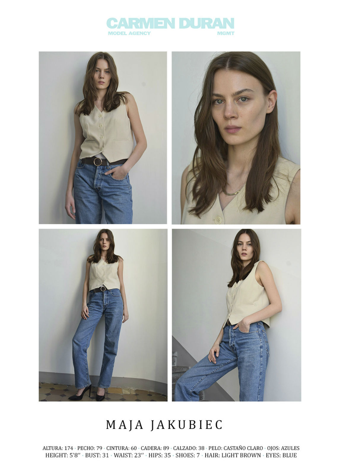 MAJA JAKUBIEC. Carmen Duran Model Agency.