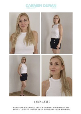 MARIA ABREU. Carmen Duran Model Agency.