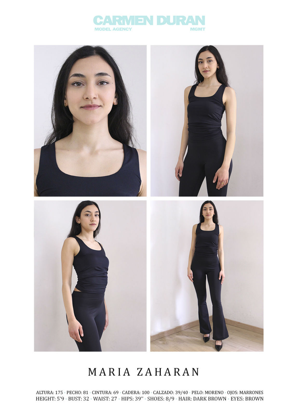 MARIA ZAHARAN. Carmen Duran Model Agency.