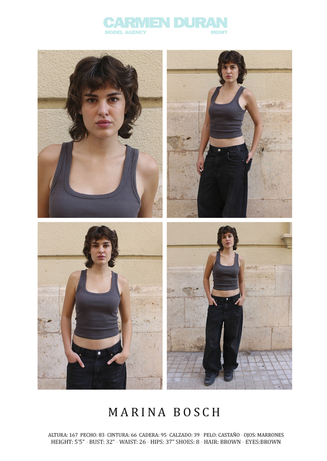 MARINA BOSCH. Carmen Duran Model Agency.